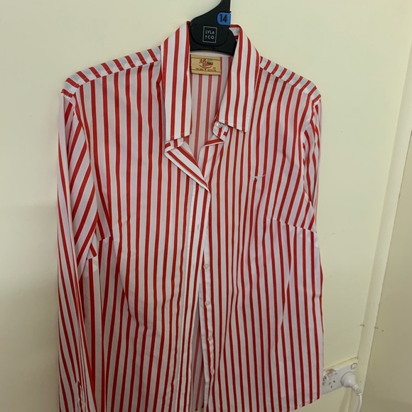 White Striped Dress Shirt | Poshmark